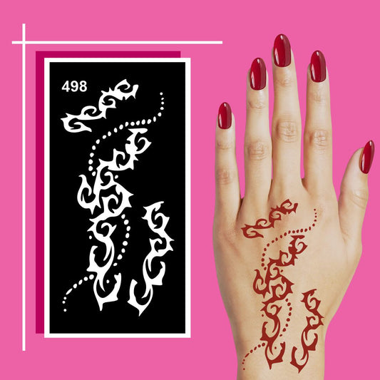 Beautiful Henna Stencil Templates for Instant Application  For Kids & Adults Both Sticker