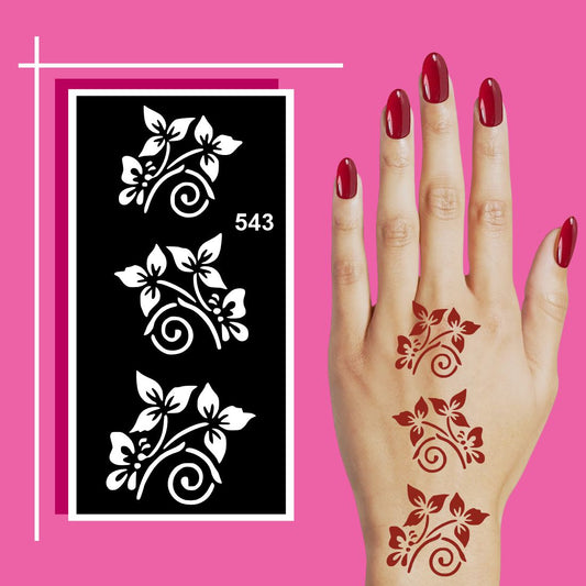 Kid Safe Mehndi Stencil Stickers for Artistic Exploration and Cultural Learning