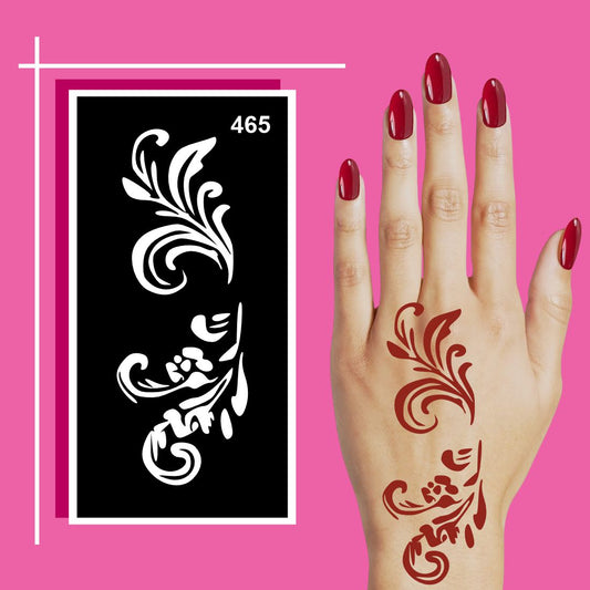 Attractive Mehndi Stencil Art Templates for Expressive Hands For Kids & Adults Both Sticker