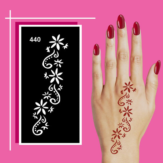Multipack Mehndi Stencil Templates for Friends and Family For Kids & Adults Both Sticker