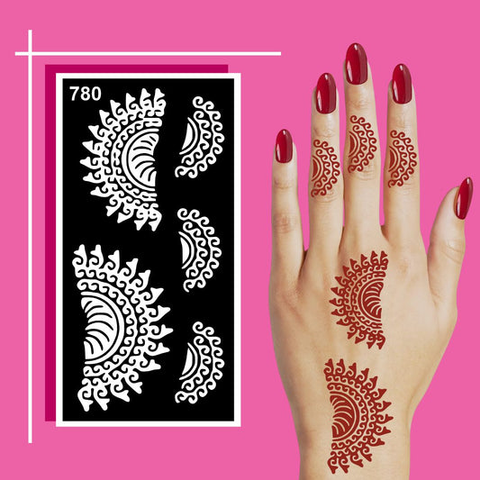 Flexible and Creative Henna Stencil Templates for Kids’ and Adults’ Crafts