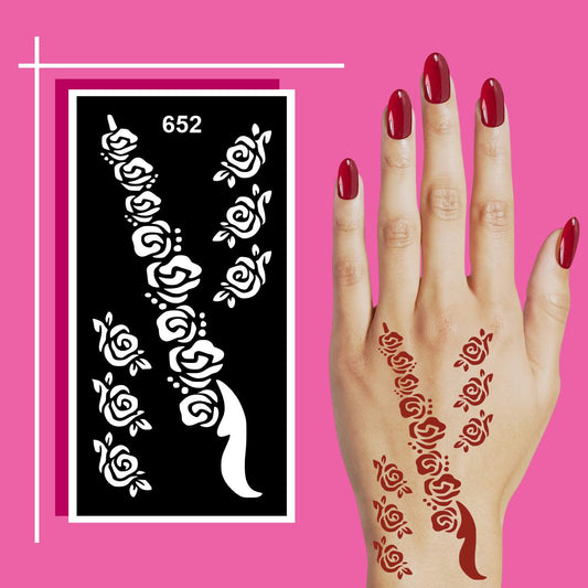Stencil Mehndi Sheets for Hand Art in a Creative and Safe Way