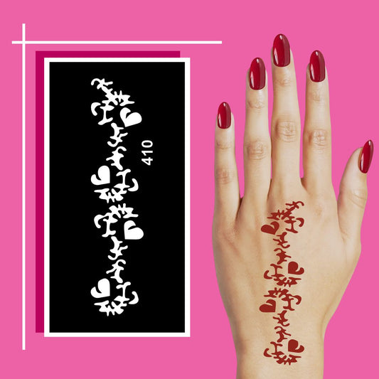 Multipurpose Mehndi Stencils for Creative Body Art For Kids & Adults Both Sticker