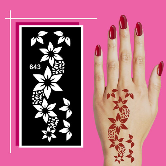 Instant Design Mehndi Sticker Ideal for Children Who Love Drawing