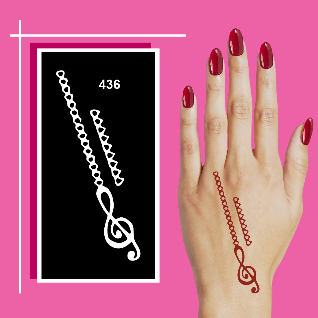 Floral and Paisley Mehndi Stencils for All Age Groups  For Kids & Adults Both Sticker