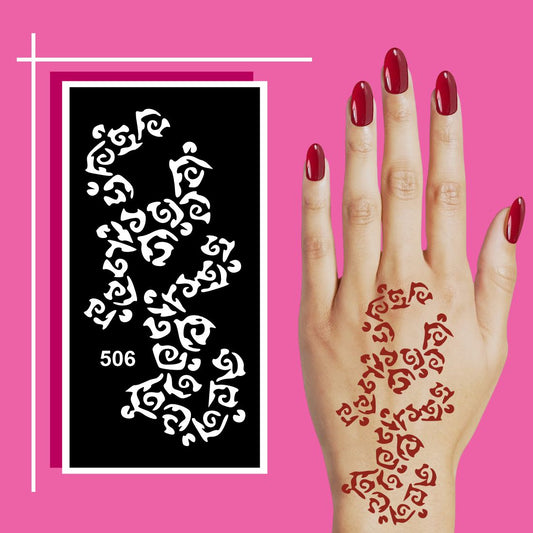 Multipurpose Henna Stencil Sheets for Creative Hand and Feet Mehndi Designs