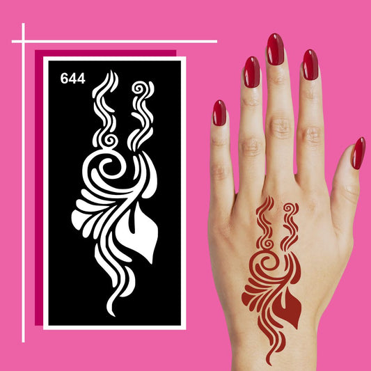 Traditional Look Mehndi Drawing Aid With Kid-Friendly Instructions