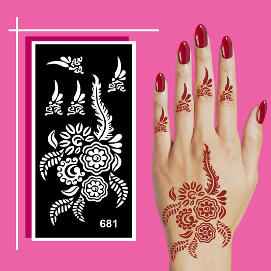 Artistic Mehndi Stencil Templates for Relaxing Hand Painting