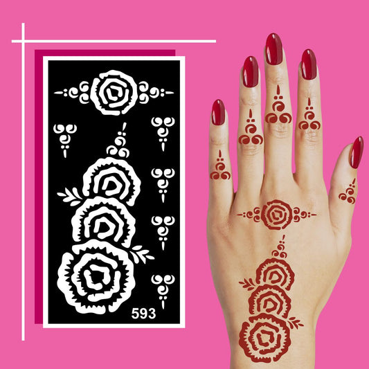 Floral and Mandala Mehndi Sheets with Easy Application Format