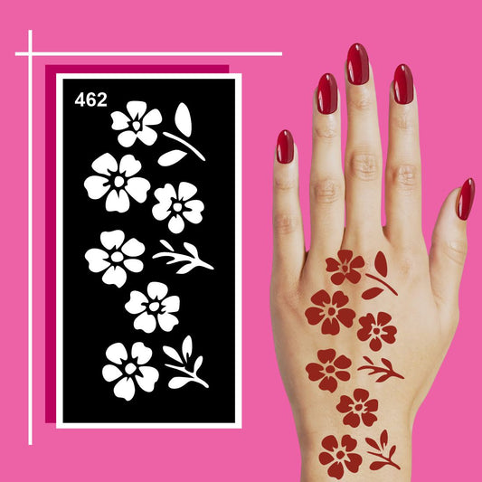 Kids Mehndi Stencil  Kit for Safe and Fun Designs For Kids & Adults Both Sticker