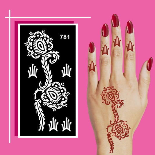 Mehndi Stencil Design Stencils for Quick Art, Cultural Learning, and Fun