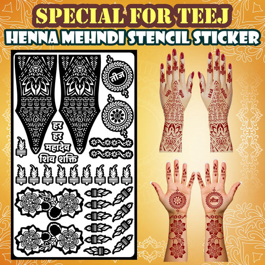 Spiritual Foot Henna Template With Laurel Medallions, Daisy Chains And Spear Accents For Bridal Showers And Cultural Events