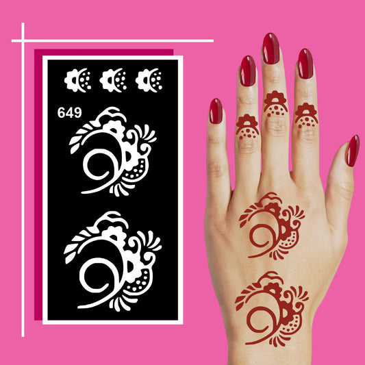 DIY Mehndi Practice Sheet With Easy Motifs for Boys and Girls