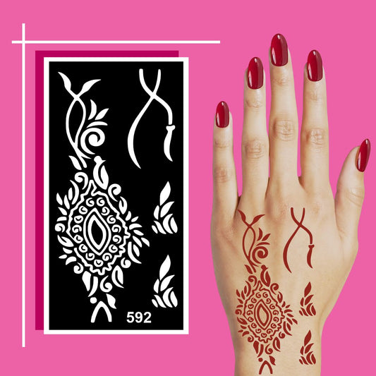 Floral and Mandala Mehndi Stencil Sheets with Easy Application Format