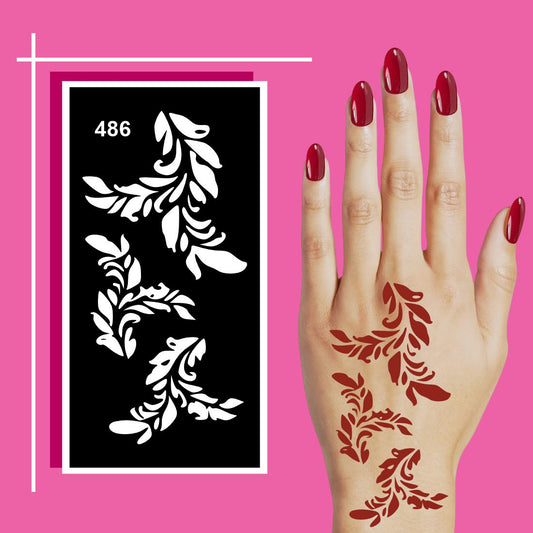 Natural-Look Mehndi Stickers for Traditional Feel For Kids & Adults Both Sticker