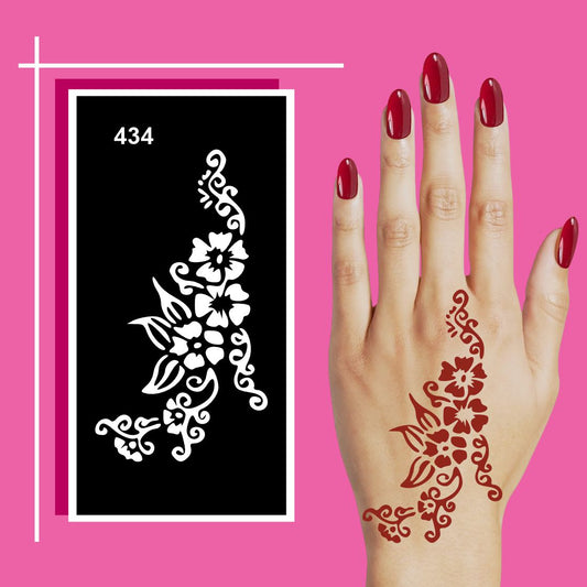 Kids’ Mehndi Stencil Art Pack with Fun and Playful Patterns For Kids & Adults Both Sticker