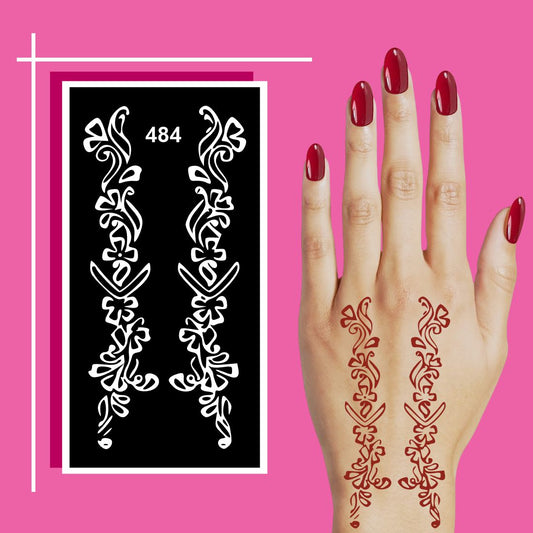 Henna Stencils with Smooth Finish and Crisp Lines For Kids & Adults Both Sticker