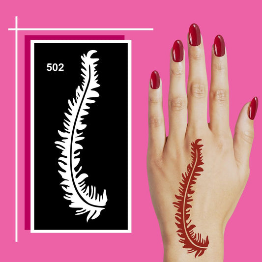 Easy to Apply Mehndi Stencil Sticker Sheets for Beautiful and Artistic Hand Designs