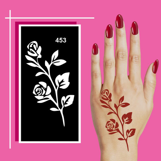 Mandala and Floral Henna Stencil Patterns in One Set For Kids & Adults Both Sticker