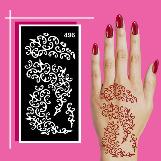 Fun Activity Mehndi Stencil Kit for School Projects For Kids & Adults Both Sticker