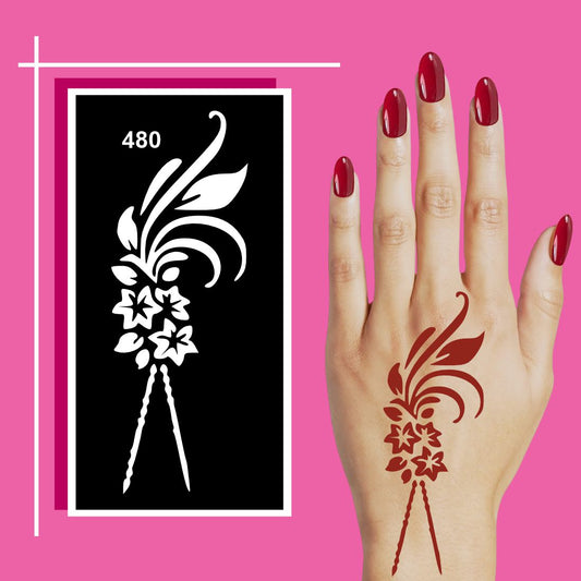 Multipurpose Henna Stencil Design Kit for Gifting and Personal Use For Kids & Adults Both Sticker