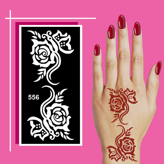Fast Drying Mehndi  Stencil Sticker Sheets for Kids and Adults
