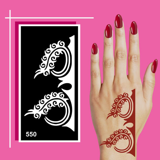 Fun Mehndi Stencil Art Kit for Creative Family Activities and Weekend Crafts