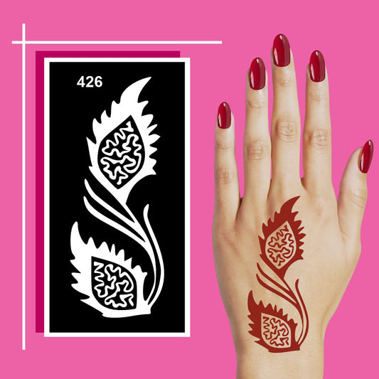 Easy DIY Mehndi Stencil Art Kit for Girls and Women For Kids & Adults Both Sticker
