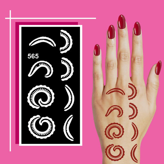 Cultural and Creative Mehndi Stencils for Personal and Educational Use