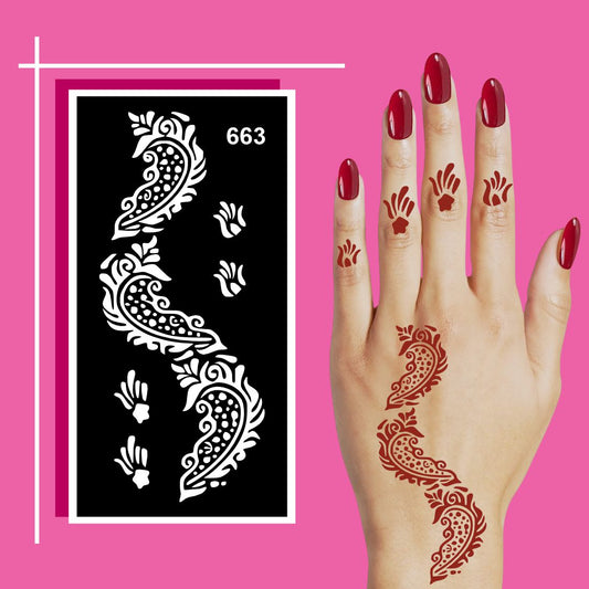 Easy Craft Mehndi Stencil Stickers for All Age Groups