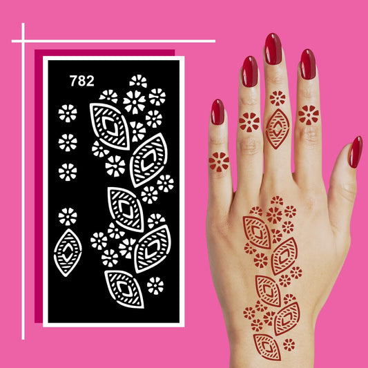 All-Inclusive Mehndi Stencil Sticker Set for Artistic and Decorative Use