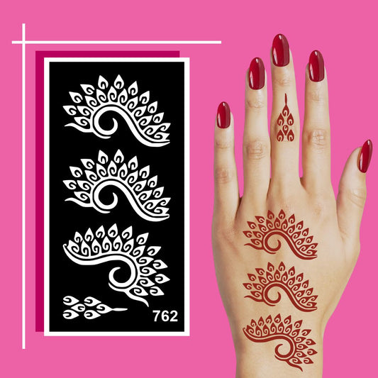 Easy DIY Mehndi Stencil Sticker Set for School Functions and Family Gatherings