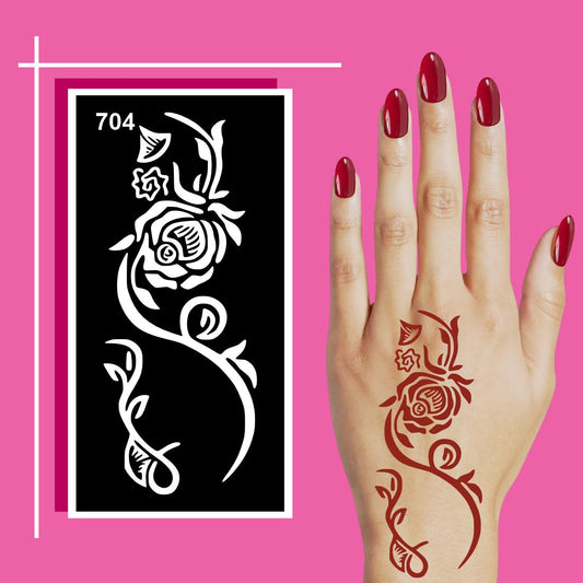 Easy to Apply Mehndi Stencil Sticker Sheets for Beautiful and Artistic Hand Designs
