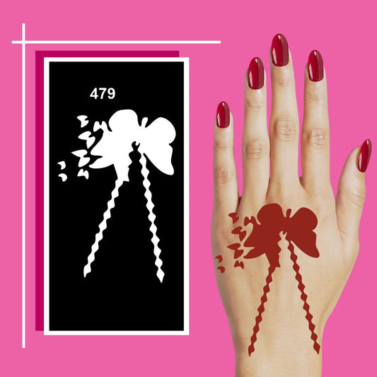 Traditional Inspired Mehndi Stencil Templates for Art Lovers For Kids & Adults Both Sticker