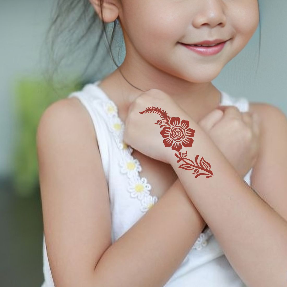 Quick Apply Mehndi Stencil Kit with Floral Theme Patterns