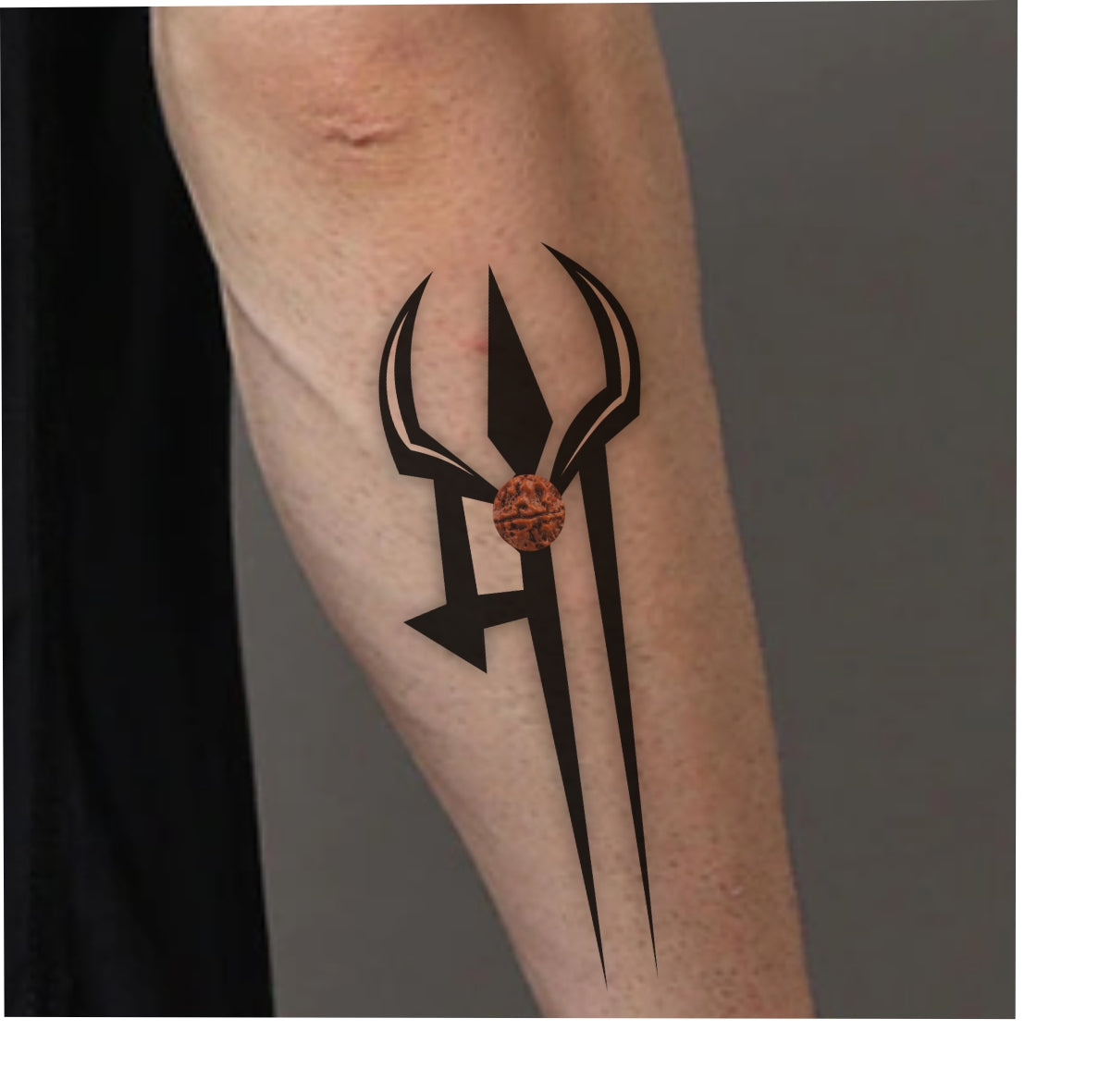 New Maa Black Trishul Temporary Body Tattoo For Men and Woman