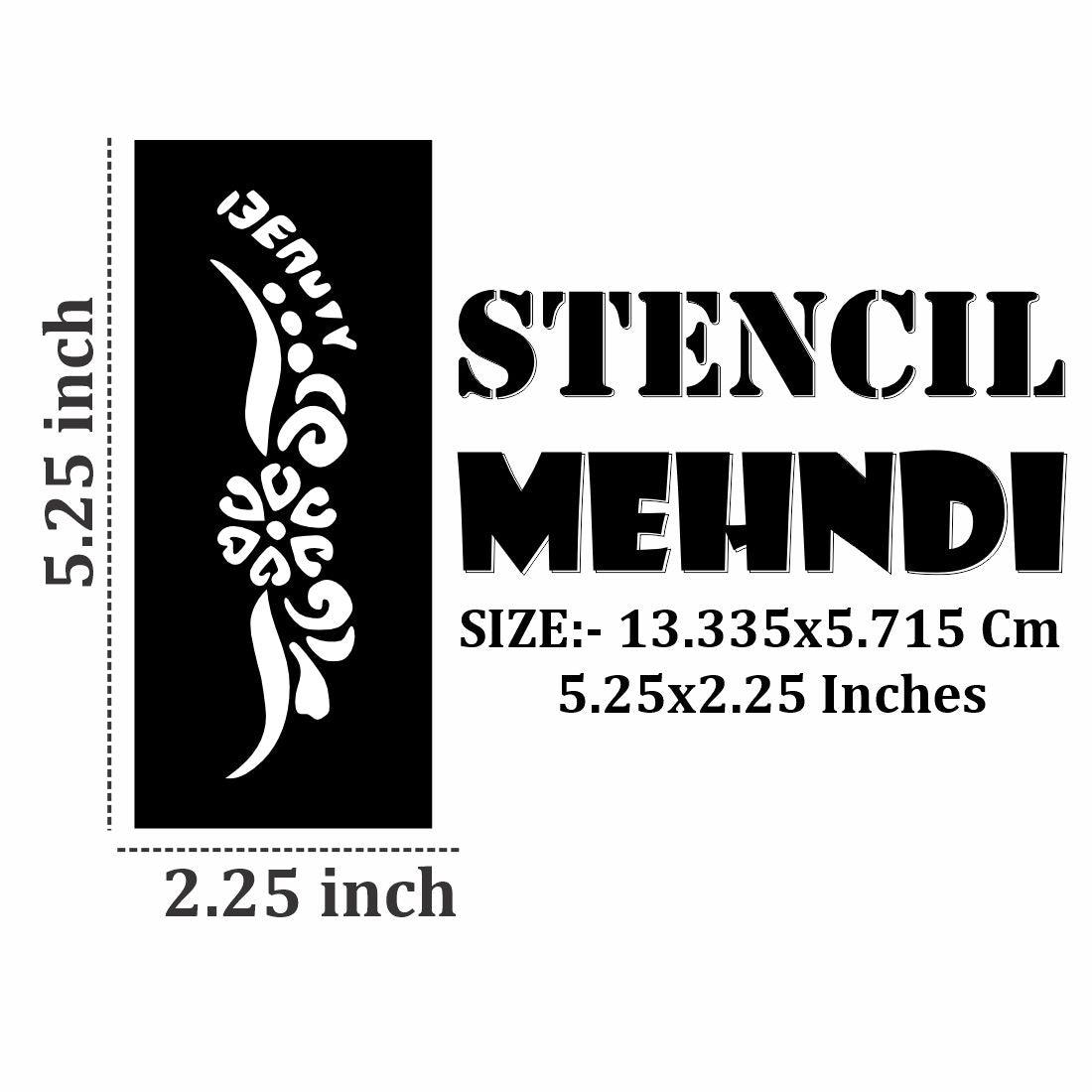 Kid-Safe Mehndi Stencil for Fun, Learning, and Drawing Exploration Kids can decorate notebooks, drawings, or school projects with Stencil stickers