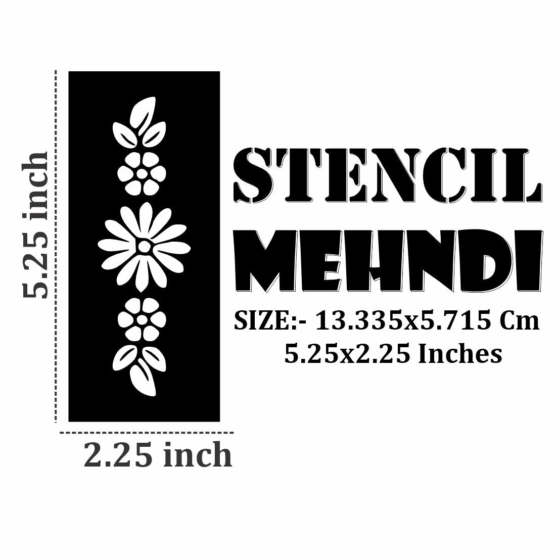 Smooth and Ready Mehndi Stencil for Kids With Artistic Interests Kids can decorate notebooks, drawings, or school projects with Stencil stickers
