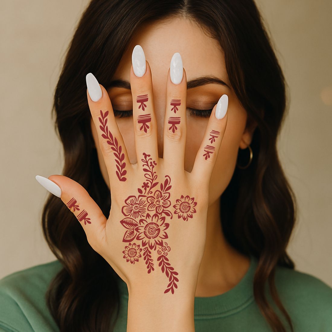 Henna Lover Mehndi Stencil Sticker Easy to Apply & Perfect for All Occasions