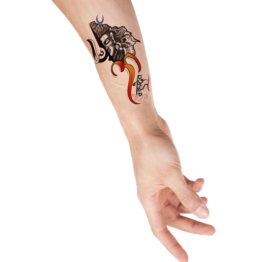 Temporary Tattoowala Lord Shiv God Tattoo on Hand Waterproof Temporary Body Tattoo