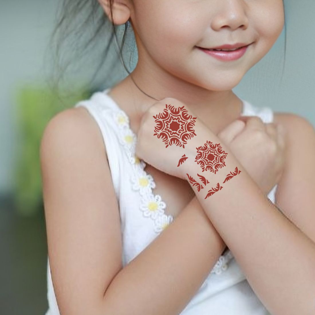 Curvy and Elegant Mehndi Stencil Design Sheets for Easy At-Home Application