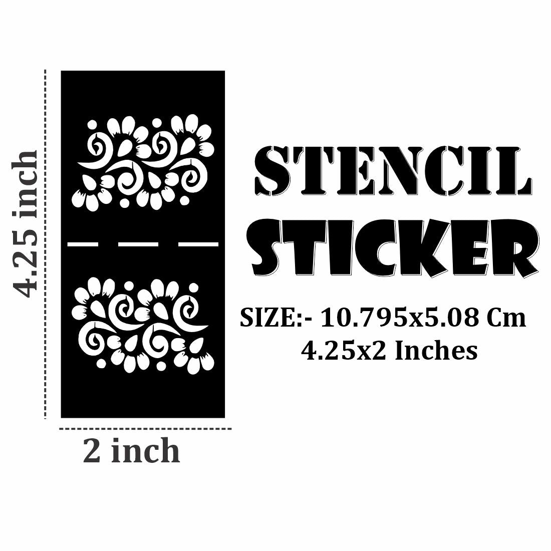 DIY Mehndi Drawing Sticker for Kids Fun and Skill Building |Kids can decorate notebooks, drawings, or school projects with Stencil stickers