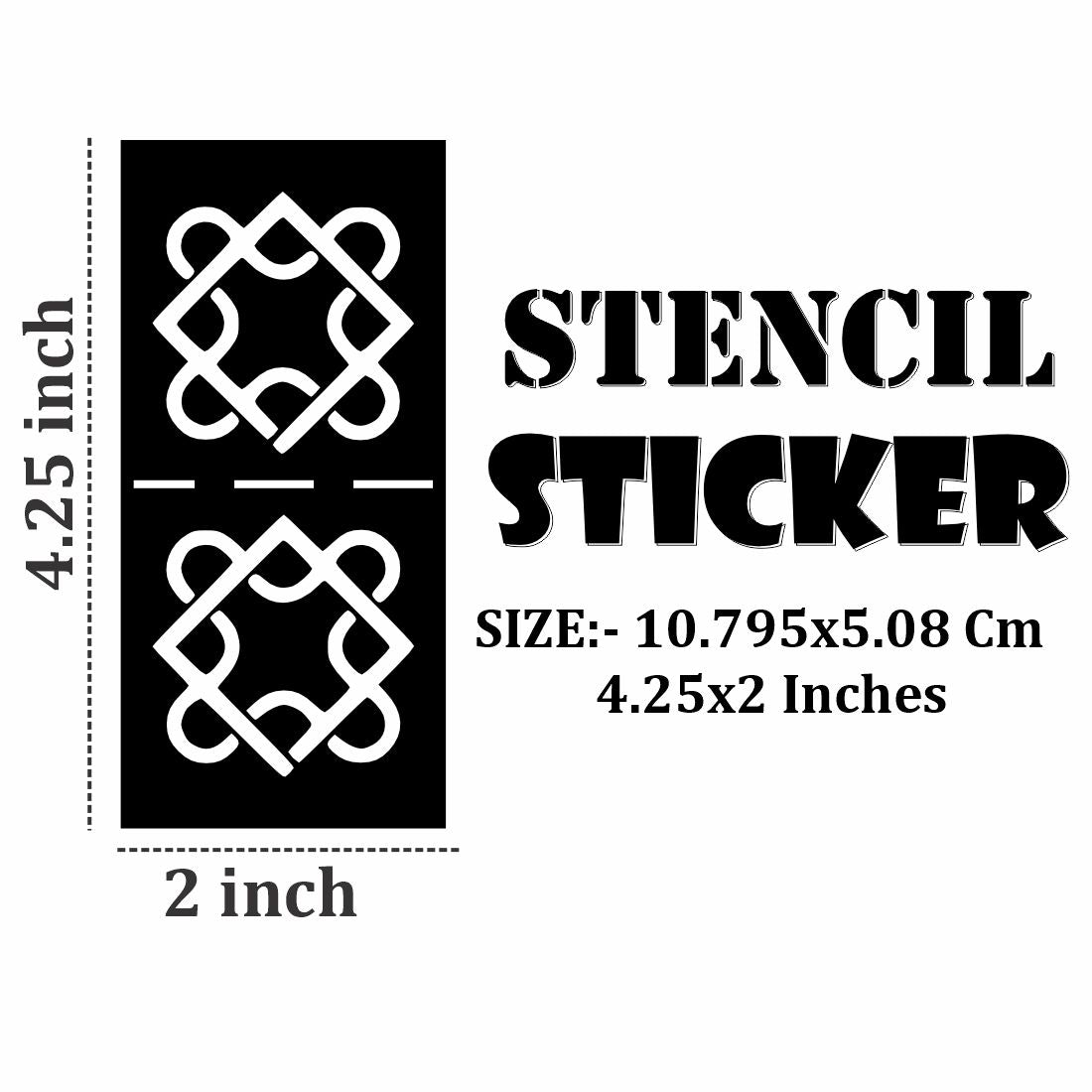 Skin-Friendly Mehndi Stencil Sticker with Floral Patterns for Kids