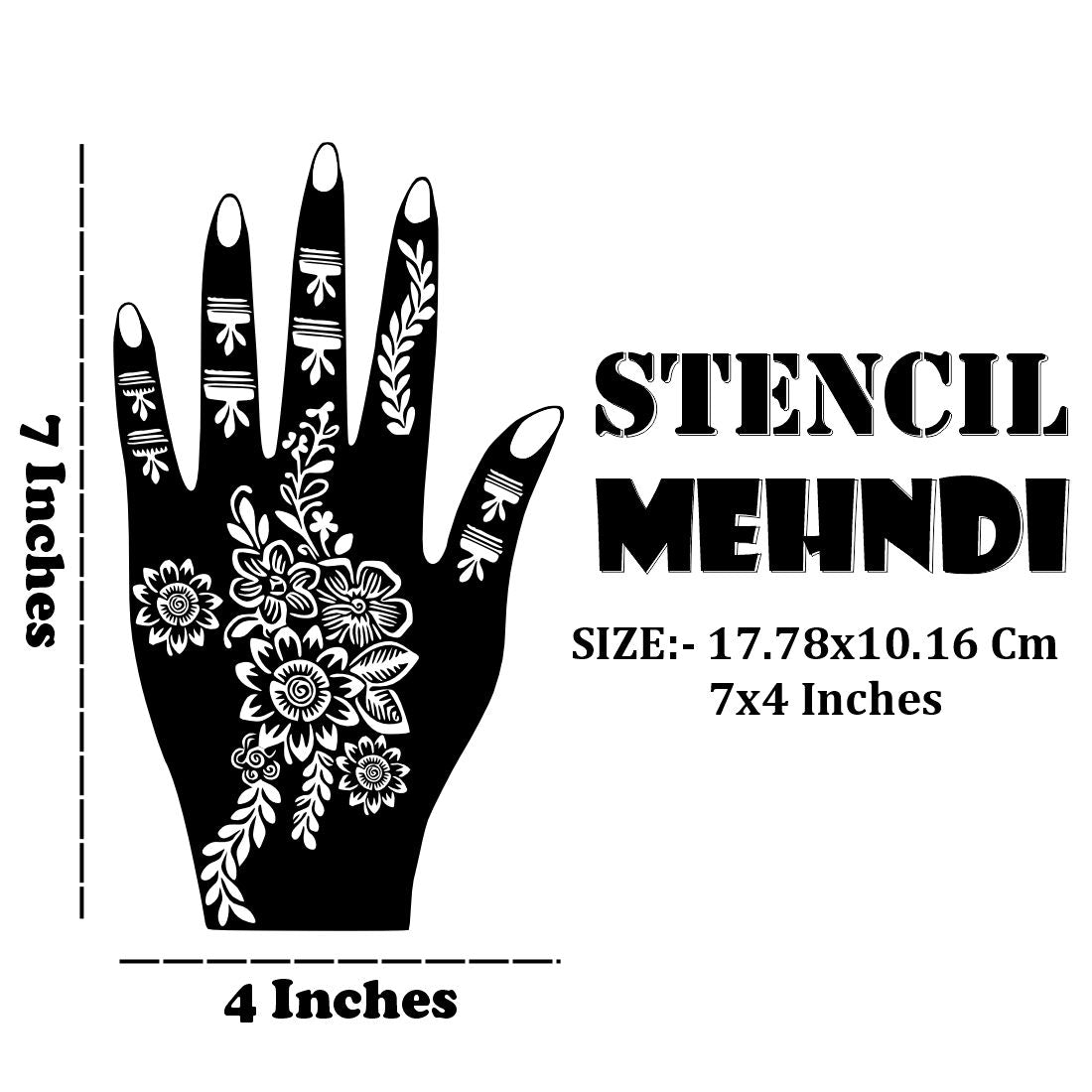 Henna Lover Mehndi Stencil Sticker Easy to Apply & Perfect for All Occasions