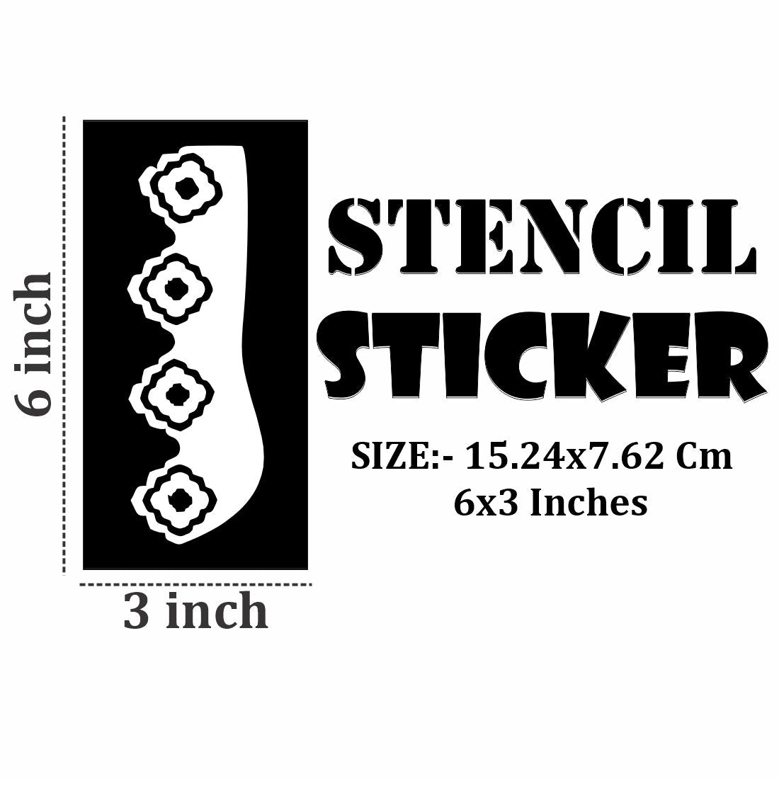 Floral Mehndi Stencil Sticker Pack for Beginners with No Art Skill Needed