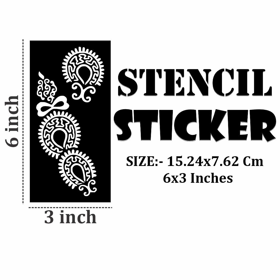 Simple Floral Mehndi Stencil for Kids to Learn and Draw with Fun