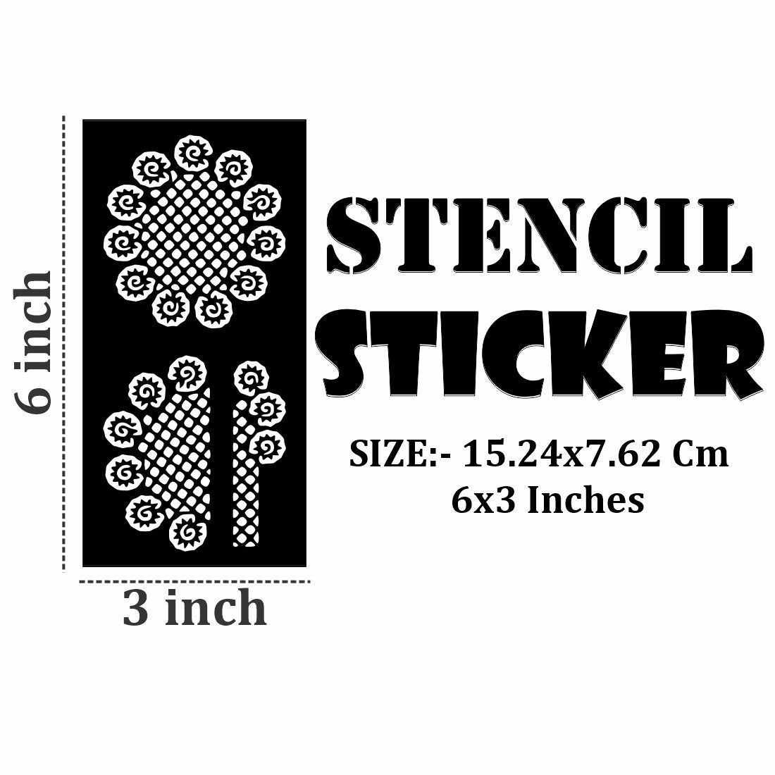 Relaxing Mehndi Stencil Template Sheets for Home Spa or Art Time