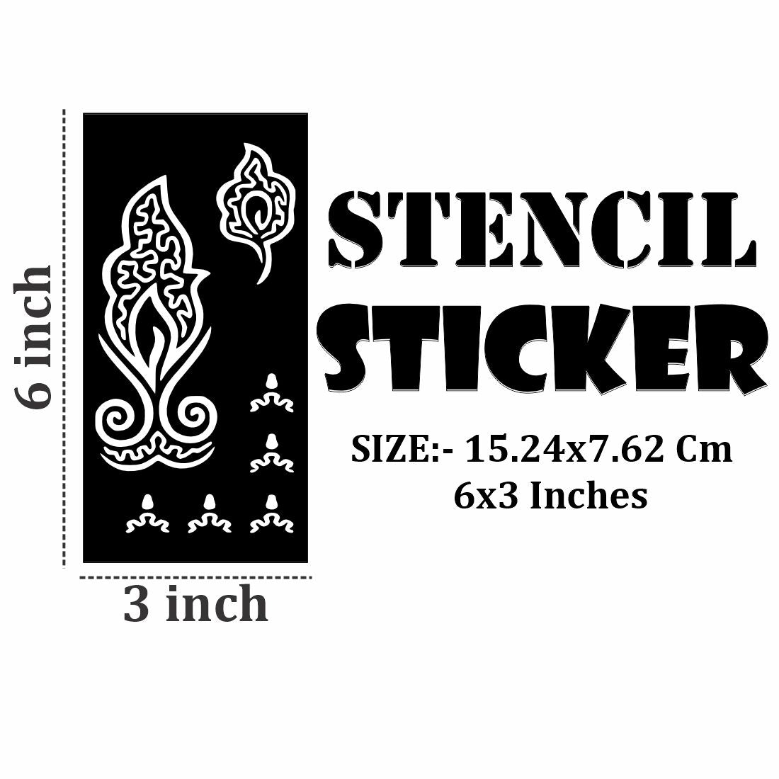Easy Drawing Mehndi Design Sticker for Safe and Fun Use by Children