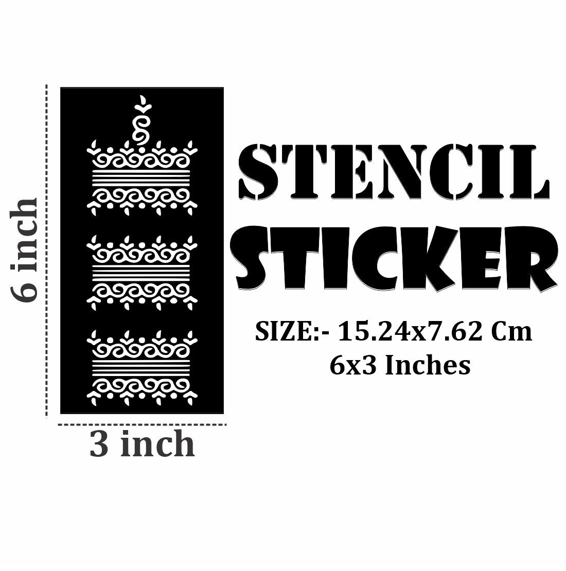 Graceful Hand Mehndi Stencil Design Stickers with a Balanced Aesthetic