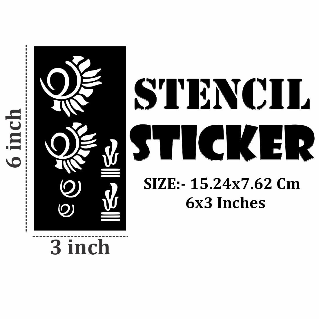 Mehndi Stencil Stickers for Kids and Grown-Ups with Clear Finish
